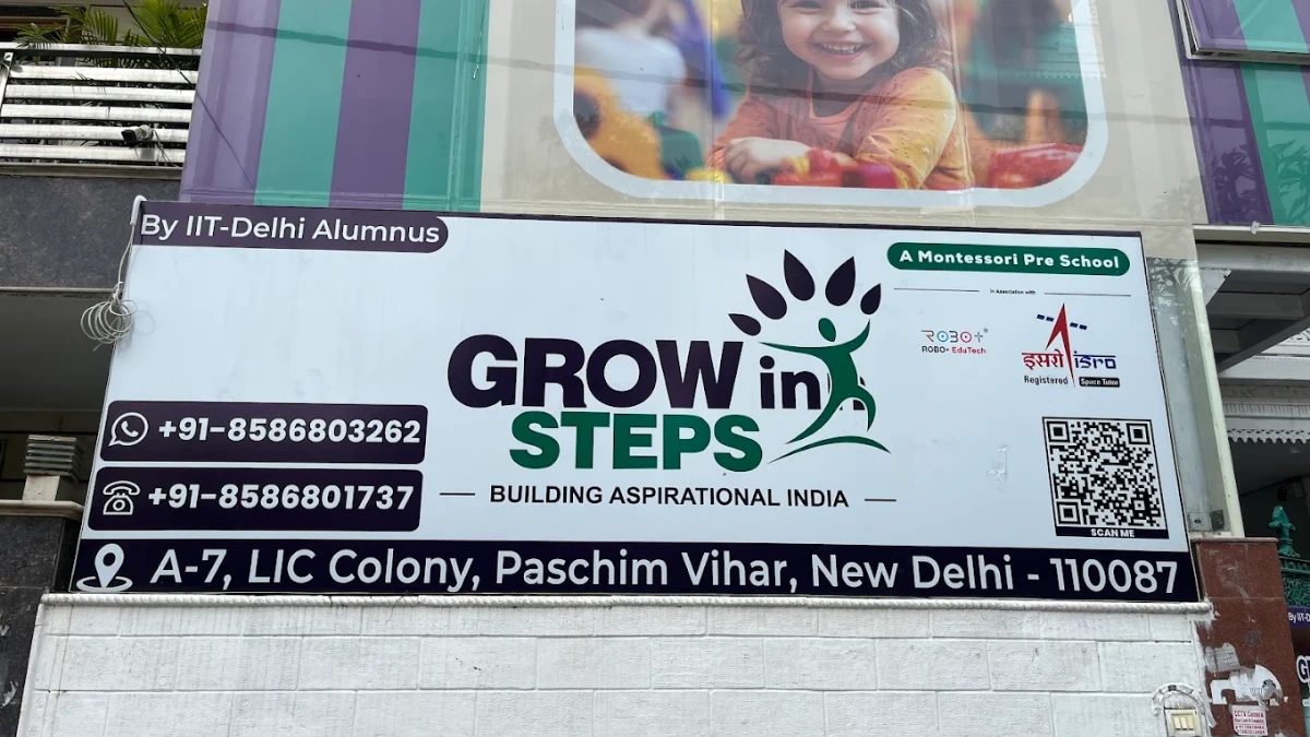 Grow Inn Steps Preschool & Day Care, Paschim Vihar campus